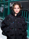 exclude-new-arriv Outerwear Rainbow Gem Quilted Puffer