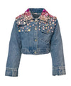 Lola + The Boys Outerwear Sparkle Queen Gem Denim