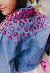 Lola + The Boys Outerwear Sparkle Queen Gem Denim