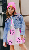 Lola + The Boys Outerwear Sparkle Queen Gem Denim