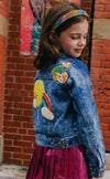 Lola + The Boys Outerwear Sunny Days Denim Crystal Jacket