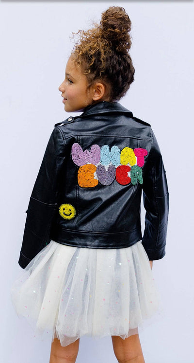 Lola + The Boys Outerwear Whatever Beaded Leather