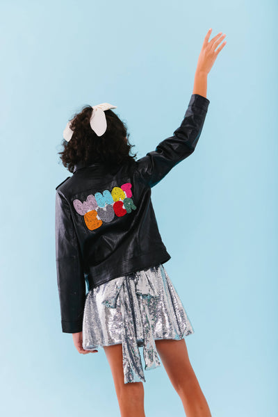 Lola + The Boys Outerwear Whatever Beaded Leather