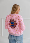 exclude-fall Outerwear Women's Galaxy Star Sequin Bomber