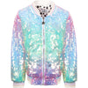 Lola + The Boys Outerwear Women's Icy Ombre Sequin Jacket