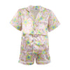 Lola + The Boys Pastel Stars Silk Short Set