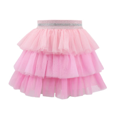 Lola + The Boys Pink Ombré Tiered Skirt