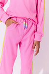 Lola + The Boys Pink Rainbow Sequin Set