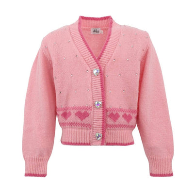 Lola + The Boys 2 Pink Sweetheart Cardigan