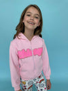 Lola + The Boys Pinkie Crystal Chicago Hoodie