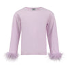 Lola + The Boys Lavender / 2 Pretty Feather Long Sleeve