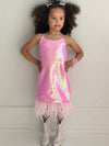 exclude-sale Pretty in Pink Feather Dress