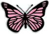 Black-Pink Butterfly