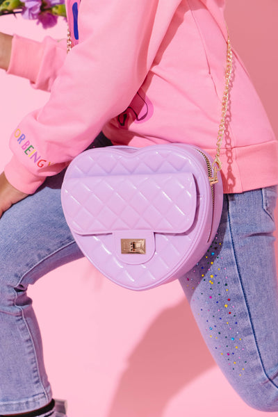 Lola + The Boys Quilted Heart Purse