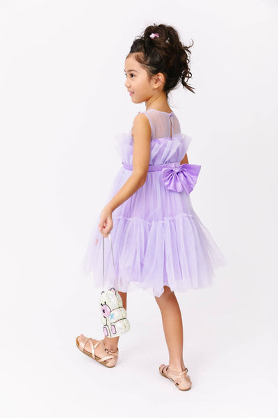 Lola + The Boys Rainbow Butterfly Tulle Dress