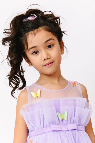 Lola + The Boys Rainbow Butterfly Tulle Dress