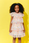 Lola + The Boys Rainbow Confetti Tulle Dress