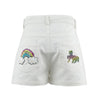 Lola + The Boys Rainbow Crystal Denim Short