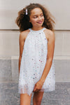 Lola + The Boys Rainbow Crystal Gem Dress