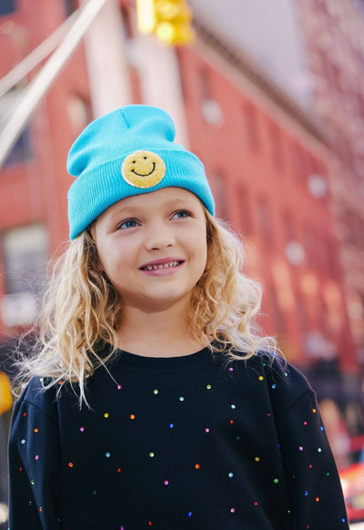 Lola + The Boys Rainbow Happy Beanies