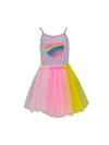 Lola + The Boys Rainbow Heart Tulle Dress