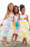 Lola + The Boys Rainbow Mermaid Swim Coverup