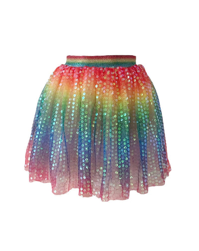 Rainbow Sequin Skirt