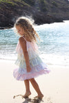 Lola + The Boys Rainbow Sequin Tiered Dress