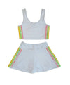 Lola + The Boys Rainbow Sherbet Sequin Tennis Set