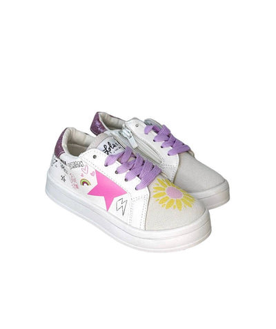 Lola + The Boys Rainbow Sunflower Sneaker