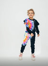 Lola + The Boys Rainbow Tie Dye Ruffle Set