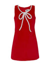 Lola + The Boys 2 Red Velvet Bow Princess Dress