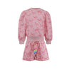 Lola + The Boys Ribbon Puff Sleeve Short Set