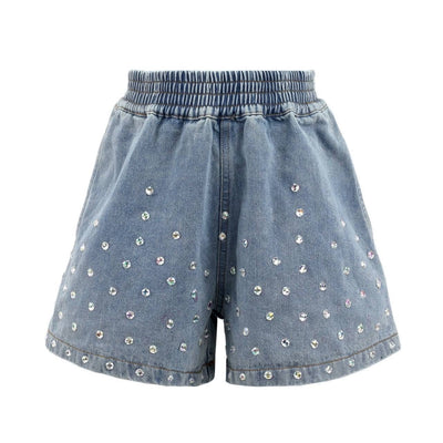 lola-spring 2 Rocker Crystal Denim Shorts