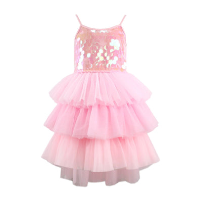 Lola + The Boys Rose Magic Paillette Dress