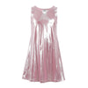 Lola + The Boys Rose Metallic Tank Dress