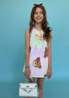 Lola + The Boys Sequin Bear Tank Dress