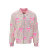 Lola + The Boys Sequin Bow Bomber