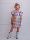 lola-spring Sequin Rainbow Shimmer Dress