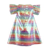 Lola + The Boys Sequin Rainbow Shimmer Dress