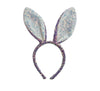 Lola + The Boys Lavender Sequin Shimmer Bunny Headband