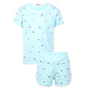 Lola + The Boys Set Baby Blue Rainbow Gem Short Set