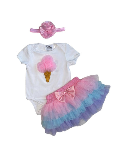 Lola + The Boys Set Ice Cream Princess Tutu Set