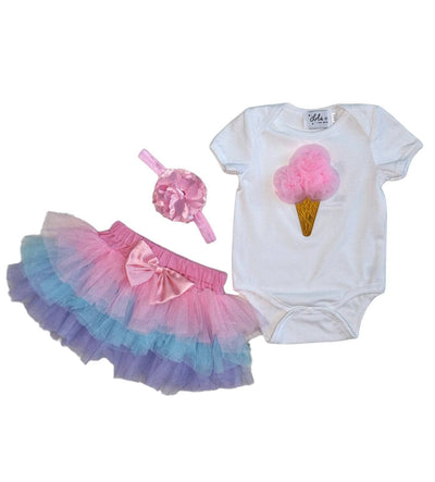 Lola + The Boys Set Ice Cream Princess Tutu Set