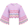 Lola + The Boys SET Rainbow Wave Short Purple