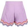 Lola + The Boys SET Rainbow Wave Short Purple