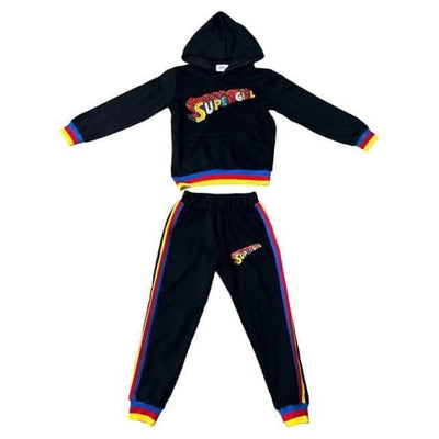 Lola + The Boys Set Supergirl™ Rainbow Stripe Set