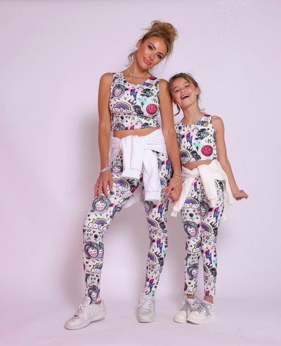 Lola + The Boys SET Unicorn Graffiti Athletic Set