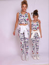 Lola + The Boys SET Women's Unicorn Graffiti Athletic Set