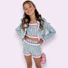 Lola + The Boys Sets 3 in 1 Blue Plaid Coco Suit